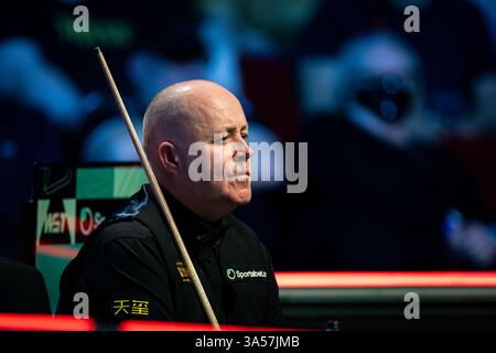 21. März 2025; Telford International Centre, Telford, England: 2025 The Players Championship, Day 5; John Higgins Stockfoto