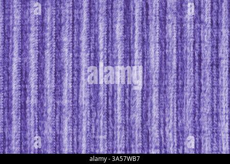 Ridge Makrostruktur aus Velours Cordleinen. Große gerippte, grobe Websamtgewebe, gestreifte Polsterung Textur Stoff Hintergrund, Möbel t Stockfoto