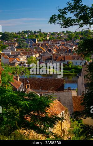Frankreich, Indre (36), Le Blanc, La Creuse und Niederstadt Stockfoto
