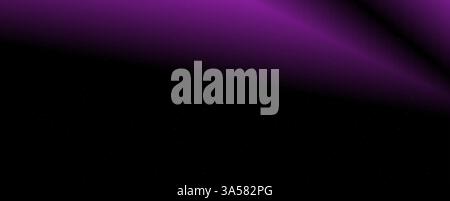 Hintergrund mit trendigem Verlauf und Rauschen. Violette Farben. Blendung durch Linsen, Überlagerungsstruktur. Vektorbanner mit Staub und glattem Farbübergang Stock Vektor