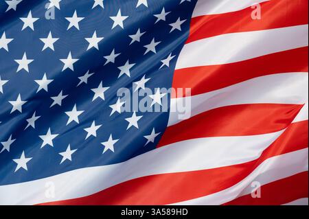 Flagge der USA, Vereinigte Staaten von Amerika Stockfoto