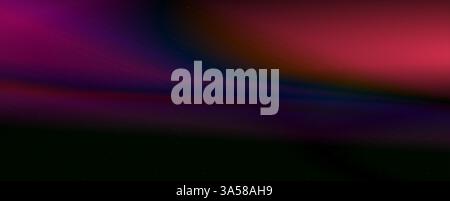 Hintergrund mit trendigem Verlauf und Rauschen. Rot und schwarz und lila Farben. Blendung durch Linsen, Überlagerungsstruktur. Vektorbanner mit Staub und glatt Stock Vektor