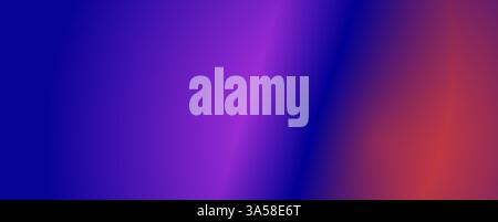 Hintergrund mit trendigem Verlauf und Rauschen. Die Farben Violett und Blau und Rot. Blendung durch Linsen, Überlagerungsstruktur. Vektorbanner mit Staub und glatt Stock Vektor