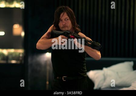 ERSCHEINUNGSDATUM: 6. Juni 2025. TITEL: Ballerina. STUDIO: Lionsgate. REGIE: Len Wiseman. Eine junge Attentäterin sucht Rache an den Menschen, die ihre Familie getötet haben. DIE HAUPTROLLE: NORMAN REEDUS als Daniel Pine. (Credit Image: © Lionsgate/Entertainment Pictures/ZUMAPRESS.com) NUR REDAKTIONELLE VERWENDUNG! Nicht für kommerzielle ZWECKE! Stockfoto