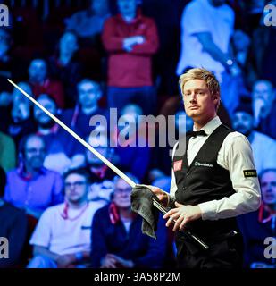 21. März 2025; Telford International Centre, Telford, England: 2025 The Players Championship, Day 5; Neil Robertson Stockfoto