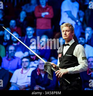 21. März 2025; Telford International Centre, Telford, England: 2025 The Players Championship, Day 5; Neil Robertson Stockfoto
