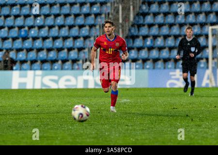 Andorra La Vella, Andorra: 21. März 2025: Berto von Andorra im Rahmen des Qualifikationsspiels zur FIFA Fussball-Weltmeisterschaft 2026 zwischen Andorra und Latv Stockfoto