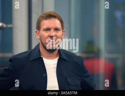 DFB-Trainer Julian Nagelsmann, Bundestrainer, Nationaltrainer, beim Spiel der UEFA Nations League 2025 ITALIEN, Deutschland. , . Am 20. März 2025 in Mailand, Italien. Fotograf: ddp Images/STAR-Images Credit: ddp Media GmbH/Alamy Live News Stockfoto