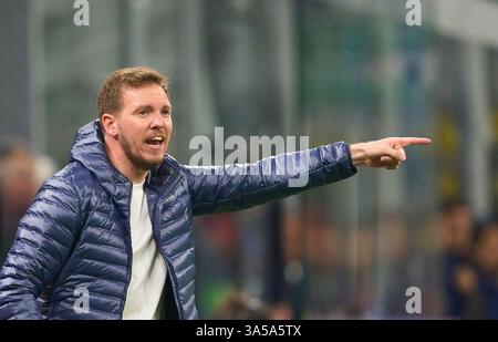 DFB-Trainer Julian Nagelsmann, Bundestrainer, Nationaltrainer, beim Spiel der UEFA Nations League 2025 ITALIEN - DEUTSCHLAND in der Saison 2024/2025 am 20. März 2025 in Mailand. Fotograf: Peter Schatz Stockfoto