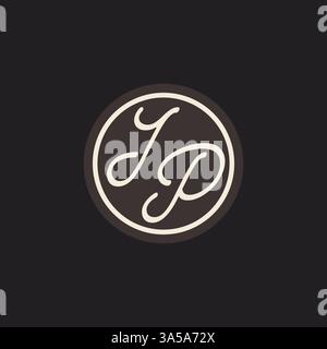 Initial Letter IP-Monogramm-Logo mit einfacher und kreativer Design-Ideen-Vektorgrafik Stock Vektor