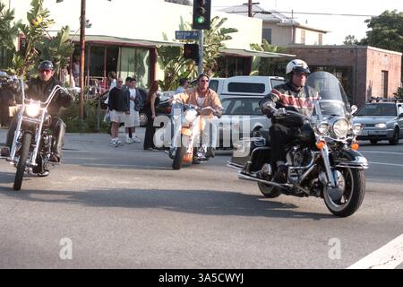 Biker in Los Angeles, CA, USA, ca. 1987 Stockfoto