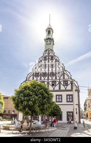 Gewandhaus auf dem Hauptmarktplatz in Zwickau, Sachsen, Deutschland, Europa Stockfoto