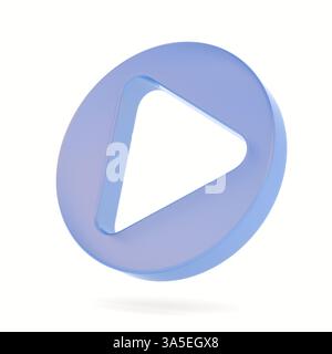 Symbolwiedergabe auf weißem Hintergrund. Isolierte 3D-Darstellung Stockfoto