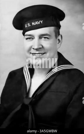 William Patrick Stuart-Houston (né Hitler) war der Sohn von Alois Hitler Junior und Halbneffe von Adolf Hitler. 1911 zogen Alois und seine irische Frau Bridget in eine Wohnung in der Stanhope Street in Liverpool, wo William Patrick geboren wurde. Er trat im 2. Weltkrieg der US Navy bei und das Haus in Liverpool wurde während des letzten Bombenangriffs abgeflacht. Stockfoto