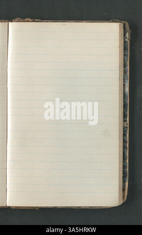 OLE E. Rølvaag Einwanderungstagebuch von 1896 beschreibt seine Abreise von Donna in Norwegen in die Vereinigten Staaten und bietet eine Perspektive aus erster Hand auf die norwegische Migration im späten 19. Jahrhundert. Stockfoto