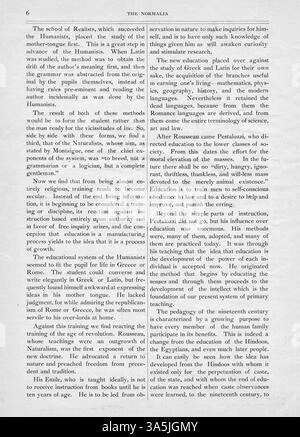 Die Juni 1893 Ausgabe von *The Normalia* von der St. Cloud State University, in der öffentliche Bildung, Alumni, Campus-Veranstaltungen und der Beginn des Jahres 1893 vorgestellt werden, bietet einen Einblick in das akademische und soziale Leben der Universität. Stockfoto