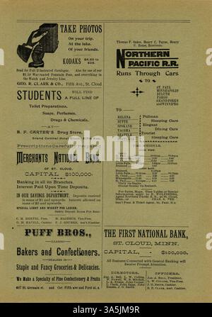 In der Ausgabe von *The Normalia* vom Oktober 1893 diskutieren Fakultäten und Studenten verschiedene Themen der öffentlichen Bildung, einschließlich eines großen artikels über die Kindergartenidee in Education. Stockfoto