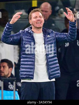 Dortmund, Deutschland. März 2025. DFB-Trainer Julian Nagelsmann, Bundestrainer, Nationaltrainer, beim Spiel der UEFA Nations League 2025 DEUTSCHLAND - ITALIEN in der Saison 2024/2025 am 23. März 2025 in Dortmund. Fotograf: ddp Images/STAR-Images Credit: ddp Media GmbH/Alamy Live News Stockfoto