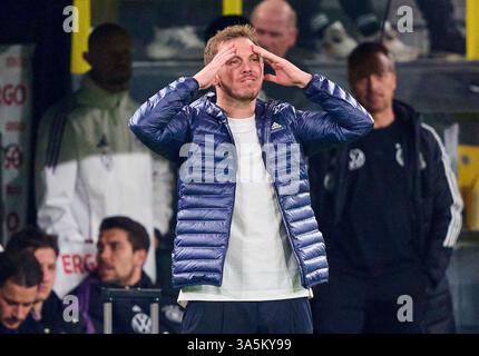 Dortmund, Deutschland. März 2025. DFB-Trainer Julian Nagelsmann, Bundestrainer, Nationaltrainer, beim Spiel der UEFA Nations League 2025 DEUTSCHLAND - ITALIEN in der Saison 2024/2025 am 23. März 2025 in Dortmund. Fotograf: ddp Images/STAR-Images Credit: ddp Media GmbH/Alamy Live News Stockfoto