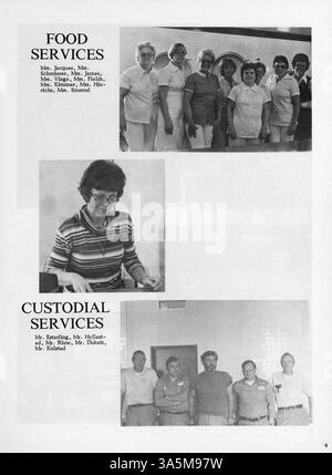 Das 1979 Minnetonka East Jr. Das High Yearbook beleuchtet wichtige Schüler-, Lehrer-, Sport- und Vereinsaktivitäten aus dem Schuljahr 1978-1979. Stockfoto