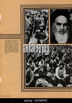 Das Robbinsdale High School Yearbook von 1980 dokumentiert Studenten, Dozenten, Sport, Vereine und Schlüsselveranstaltungen aus dem Schuljahr 1979-1980. Stockfoto