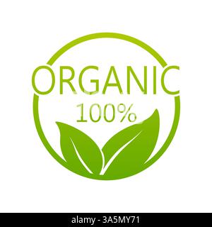 Vegan emblem. Round logo. Vector logo. Natural product. Natural leaf icon. Vegan emblem. Healthy fresh nutrition. Healthy lifestyle. Stock Vektor