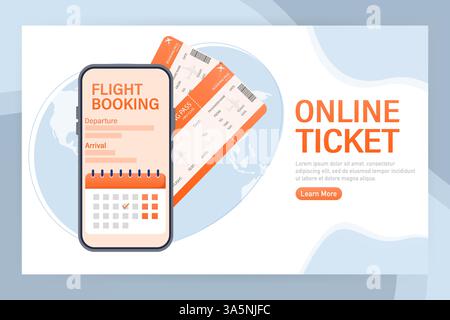 Angabe der Reisezeit für die Landing-Page. 3D-Website-Vorlage. Abbildung des isometrischen Vektors. Reisekonzept. Stock Vektor