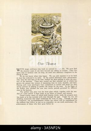 Die Ausgabe 1932 von Wizard, dem Jahrbuch der Edison High School, enthält detaillierte Aufzeichnungen über die Leistungen der Schüler, Schulveranstaltungen, Sport, Vereine und Lehrkräfte aus dem Schuljahr 1931-1932. Stockfoto