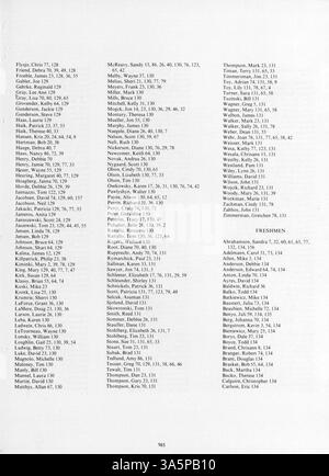 Das Jahrbuch „Villager“ 1975 der St. Anthony Village High School zeigt Schüler, Lehrer, Sportveranstaltungen und Clubs aus dem Schuljahr 1974-1975. Stockfoto