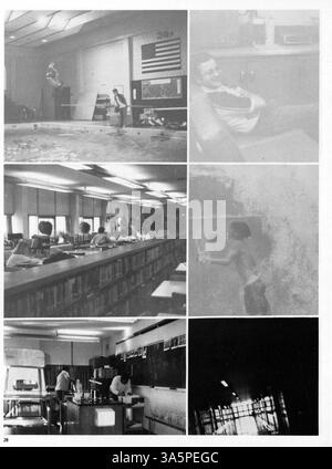 Die Ausgabe 1987 des Hopkins North Junior High Jahrbuchs erfasst wichtige Aspekte des Schuljahres 1986-1987, darunter Akademiker, Sport und außerschulische Aktivitäten. Stockfoto