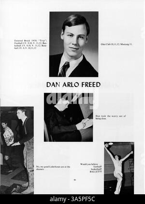 Das Mustang Yearbook 1968 dokumentiert die Schülerschaft der Breck School, außerschulische Aktivitäten, sportliche Leistungen und wichtige Veranstaltungen während des akademischen Jahres 1967-1968. Stockfoto