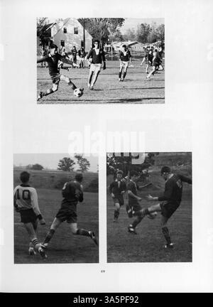 Das Mustang Jahrbuch 1968 dokumentiert die Schülerschaft der Breck School, die Vereine, die Leichtathletik, die Lehrkräfte und die Schulveranstaltungen während des akademischen Jahres 1967-1968. Stockfoto