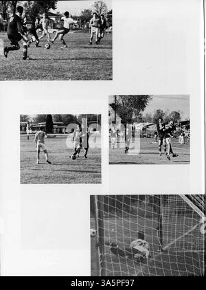 Das Mustang Jahrbuch 1968 der Breck School dokumentiert das akademische, sportliche und außerschulische Leben von Schülern, Lehrkräften und Großveranstaltungen aus dem Schuljahr 1967-1968. Stockfoto