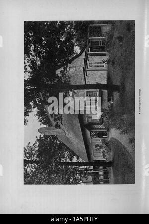 Max L. Keith's Magazine aus dem Jahr 1916 bietet den Lesern Hausentwürfe, Grundrisse und Hausbaukosten. Außerdem werden Themen wie Inneneinrichtung, Landschaftsgestaltung und Werbung für Möbel und Baumaterialien angeboten. Zu den Themen gehören Pläne für religiöse und Bildungsgebäude. Stockfoto