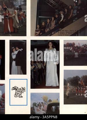 Diese Ausgabe des Jahrbuchs „neunzehn achtundsiebzig Redner“ von der Patrick Henry High School bietet eine Aufzeichnung des Schuljahres 1977-1978 und dokumentiert Studenten, Dozenten, Leichtathletik und Veranstaltungen. Stockfoto