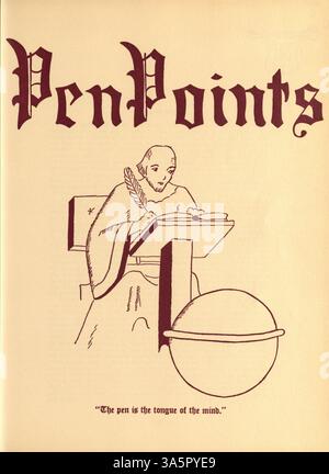 Das Jahrbuch Tatler 1940 der Northrop Collegiate High School fängt die akademischen, sportlichen und außerschulischen Höhepunkte des Schuljahres 1939-1940 ein. Stockfoto