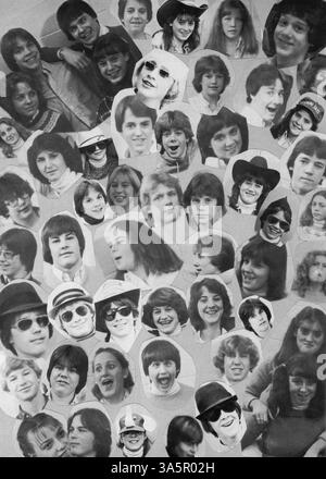 Das Jahrbuch 1981 von Minnetonka East Jr. High hebt das Schülerleben, sportliche Veranstaltungen und akademische Leistungen sowie die verschiedenen Vereine und Organisationen der Schule hervor. Stockfoto