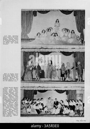 Das Paduanische Jahrbuch 1947 der St. Anthony High School dokumentiert die Schüler, Lehrer, Leichtathletik, Vereine und Schlüsselveranstaltungen aus dem akademischen Jahr 1946-1947. Stockfoto
