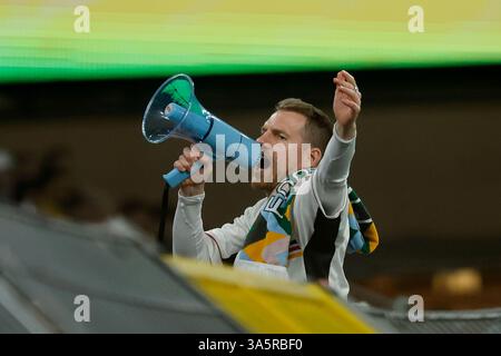 Dortmund, Deutschland März 2025. im Bild: Der Fanclub macht Stimmung, 23.03.2025, Fussball, UEFA Nations League, Viertelfinale, Deutschland - Italien, Deutschland, Dortmund, Signal Iduna Park, Credit: HMB Media/Alamy Live News Stockfoto