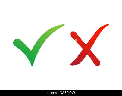 Häkchen Sie das Häkchen des rechten Symbols. Symbol für Webdesign. Aktivieren Sie das Symbol für das Markieren des Vektors. Einfaches, modernes Design. Stock Vektor