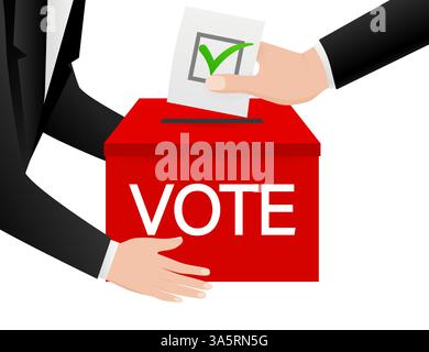 Wählen Sie Laptop, tolles Design für jeden Zweck. Stimmzettel. Flaches Symbol mit Vote-Laptop. Illustration für digitales Marketing. Flache Vektorkonstruktion. Stock Vektor