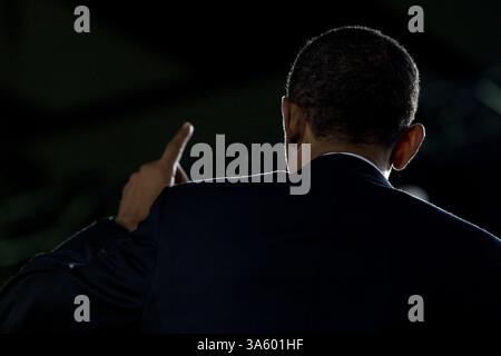 10. Juli 2008: Der demokratische Präsidentschaftskandidat Barack Obama, D-Ill., spricht am Donnerstag, 10. Juli 2008 in Fairfax, Virginia. (Chuck Kennedy/MCT) (Bild: © Chuck Kennedy/MCT/ZUMAPRESS.com) Stockfoto