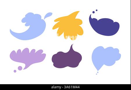 Bunte Sprechblasen für Kommunikation. Vektor . Isoliert Stock Vektor