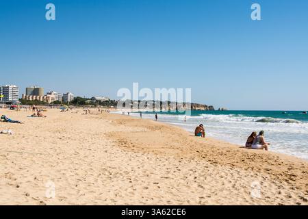 Meia Praia, Alvor, Algrave, Portugal. Stockfoto