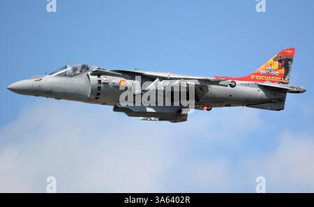 EAV-8B Harrier II Plus, spanische Marine, wird bei RIAT gezeigt Stockfoto