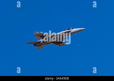 Davis Monthan AFB 3-22-2025 Tucson AZ USA US Navy EA-18G Growler Demo Team tritt bei der Davis Monthan Open House auf Stockfoto