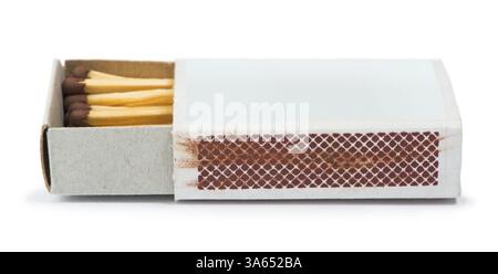 Weiße isoliert Matches und Streichhölzer. Studio-Aufnahme Stockfoto