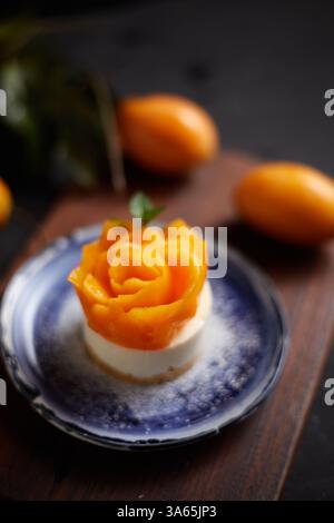 Mayongchid oder marian Pflaumenkäsekuchen Stockfoto