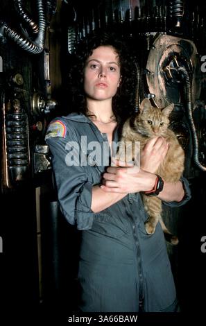 20. August 1979; London, UK; SIGOURNEY WEAVER stars wie Ripley in der Sci-Fi-Thriller "Alien: The Directors Cut" unter der Regie von Ridley Scott. Stockfoto