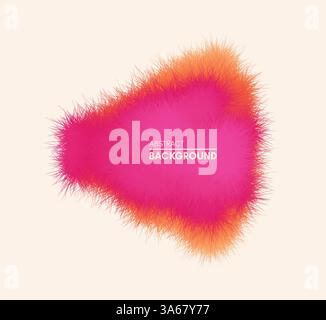 Der Rahmen besteht aus chaotischen Linien. 3d abstract Vector Illustration. Design Template mit Platz für Text. Moderne Muster. Stock Vektor